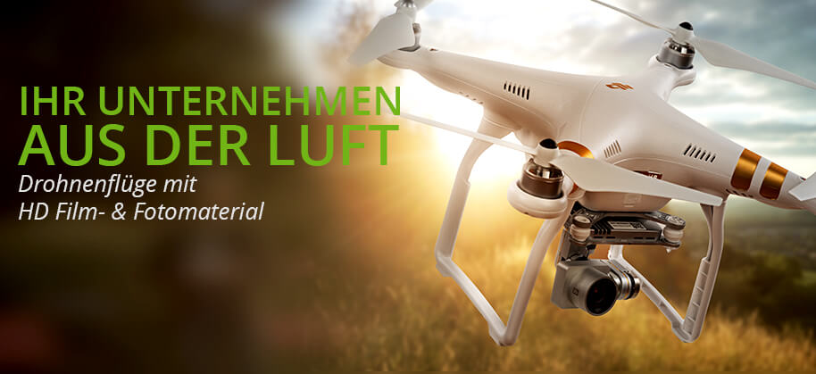 Drohnenflug Luftaufnahmen Unternehmen